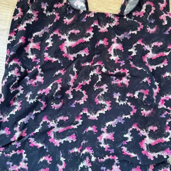 Isabel Marant Swimsuit One Piece Swim Bathing Suit Black Purple Large - Picture 6 of 7